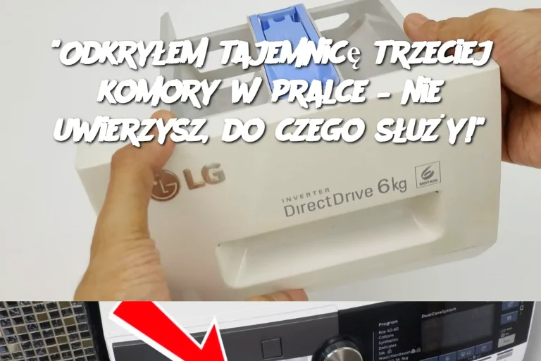 "Odkryłem tajemnicę trzeciej komory w pralce – nie uwierzysz, do czego służy!"