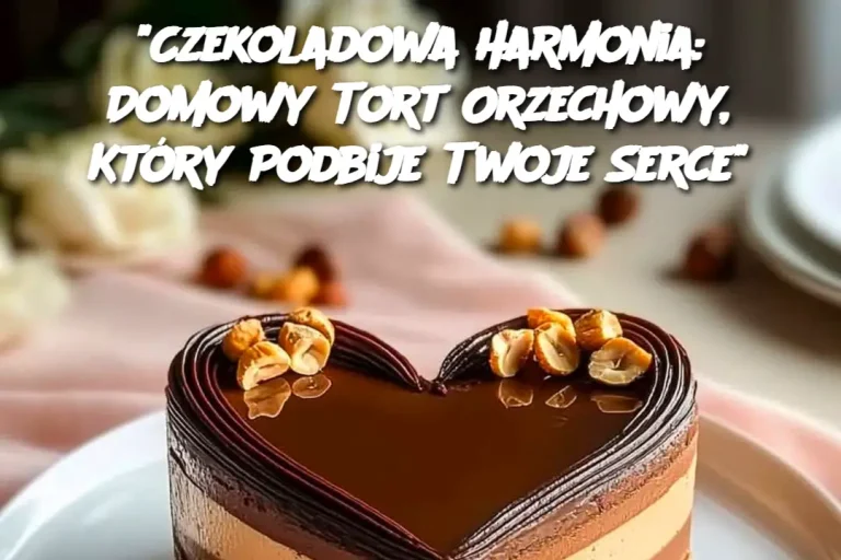 "Czekoladowa Harmonia: Domowy Tort Orzechowy, Który Podbije Twoje Serce"