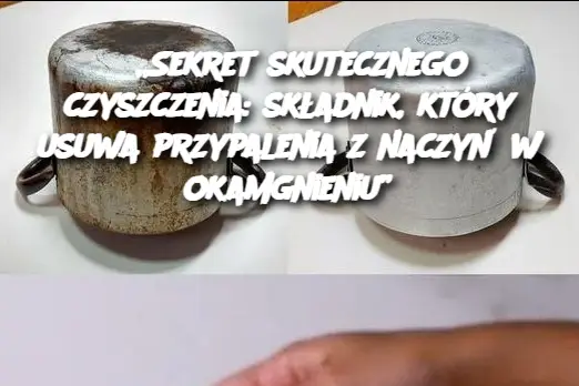 „Sekret skutecznego czyszczenia: składnik, który usuwa przypalenia z naczyń w okamgnieniu”