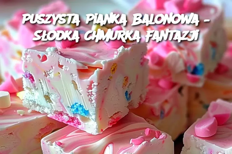 Puszysta Pianka Balonowa – Słodka Chmurka Fantazji