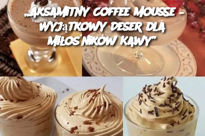 „Aksamitny Coffee Mousse – Wyjątkowy Deser dla Miłośników Kawy”