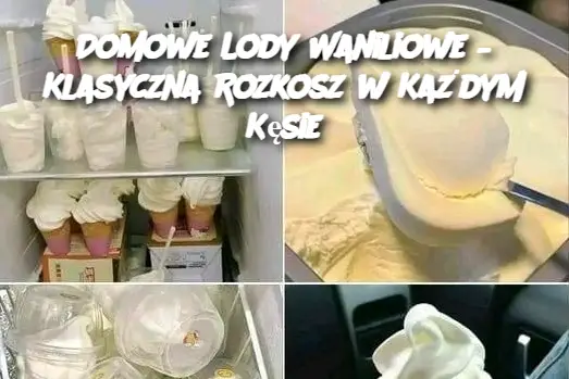 Domowe Lody Waniliowe – Klasyczna Rozkosz w Każdym Kęsie