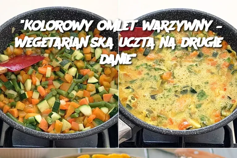 "Kolorowy omlet warzywny – wegetariańska uczta na drugie danie"