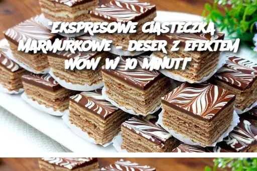 "Ekspresowe ciasteczka marmurkowe – deser z efektem WOW w 10 minut!"