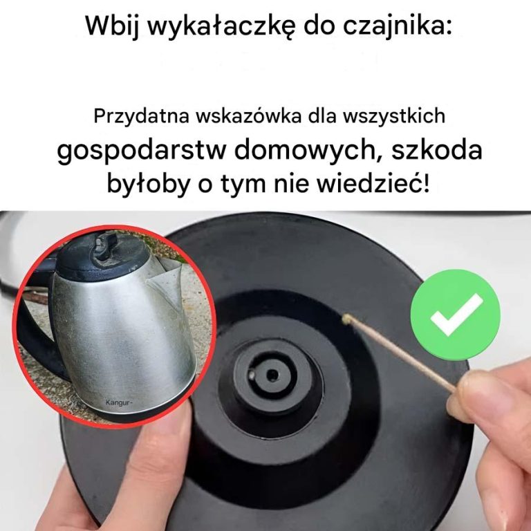 Włóż wykałaczkę do czajnika i zobacz, co się stanie