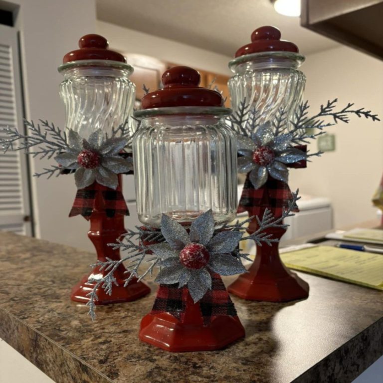 DIY uchwyty na słoiki na cukierki: metamorfoza w stylu Dollar Tree