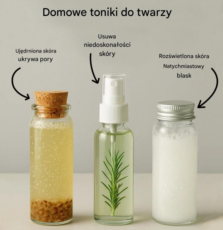 3 naturalne toniki do twarzy przeciw niedoskonałościom skóry i zmarszczkom