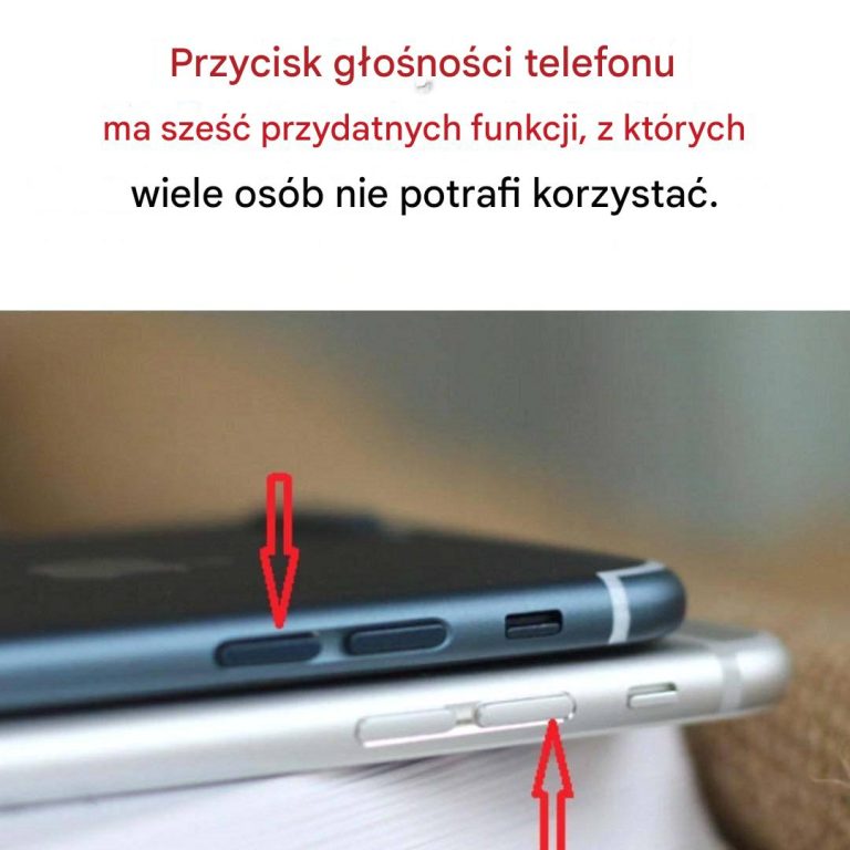 Przycisk głośności telefonu ma 6 przydatnych funkcji