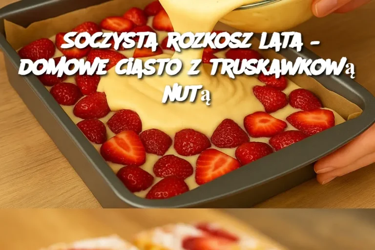 Soczysta rozkosz lata – domowe ciasto z truskawkową nutą
