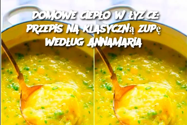 Domowe ciepło w łyżce: przepis na klasyczną zupę według AnnaMaria