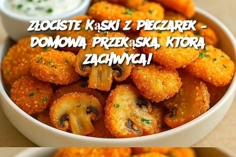 Złociste Kąski z Pieczarek – Domowa Przekąska, Która Zachwyca!