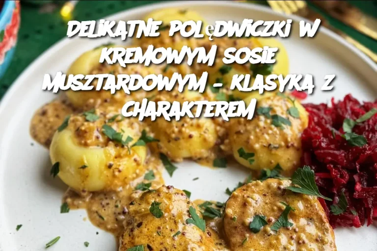 Delikatne polędwiczki w kremowym sosie musztardowym – klasyka z charakterem